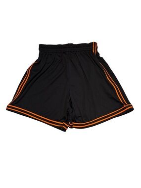 Cutting Edge Black Orange Stripe Blokecore Soccercore Shorts